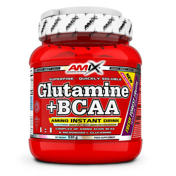 Amix L-Glutamine + BCAA 530g FOREST FRUITS