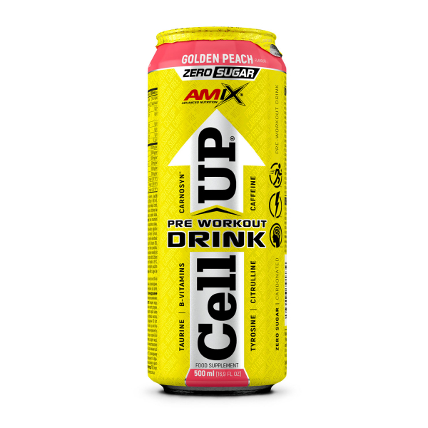 CellUP PreWorkout Drink 500ml Golden Peach